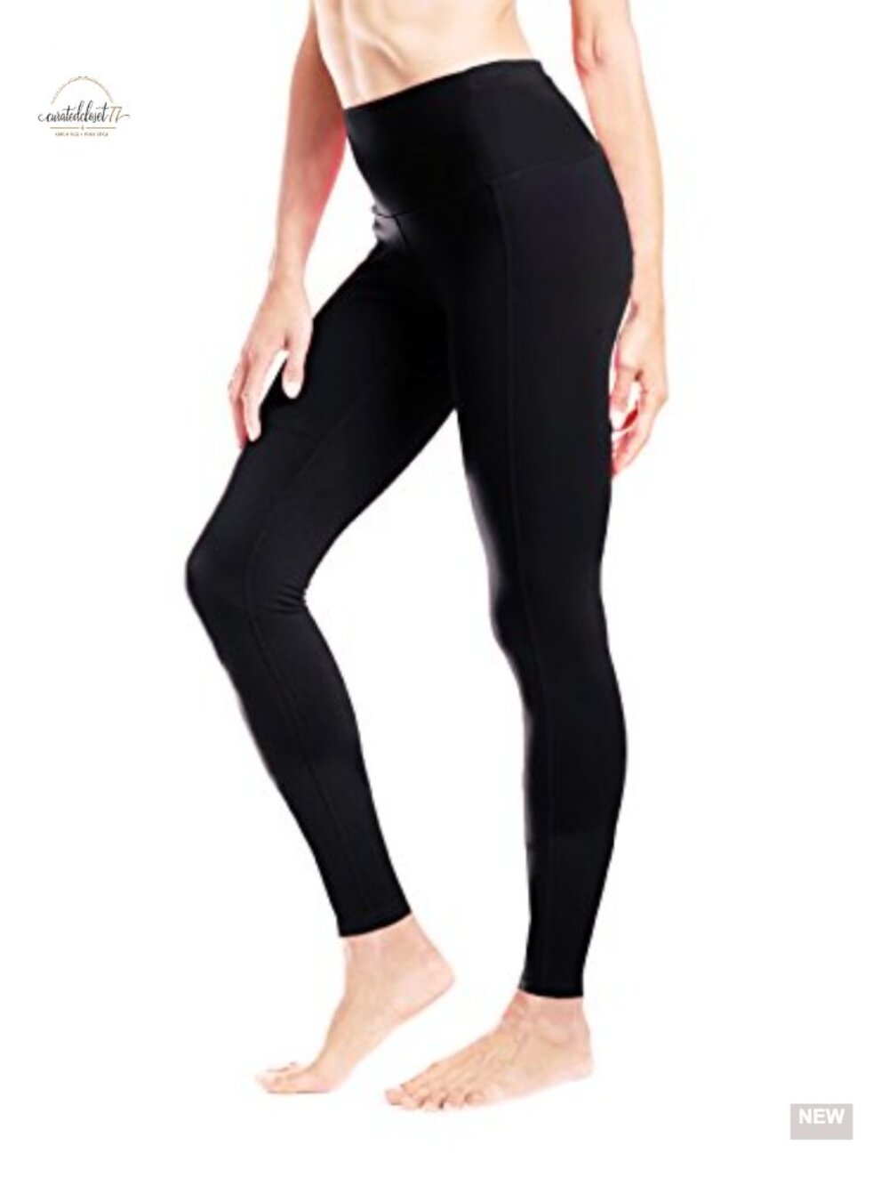 High Waisted Petite Yoga Leggings 23" 25" Inseam Slim Fit